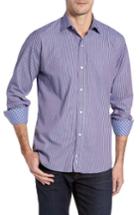 Men's Tailorbyrd Bogalusa Stripe Sport Shirt, Size - Red