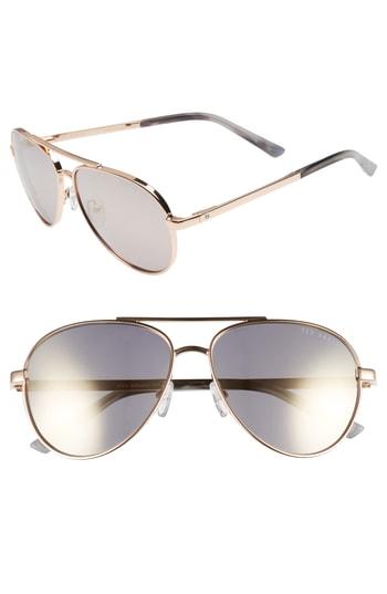 Women's Ted Baker London 58mm Aviator Sunglasses - Gold