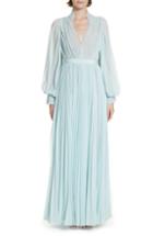 Women's Self-portrait Chiffon Maxi Dress - Blue