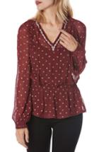 Women's Paige Truly Embroidered Georgette Blouse - Red
