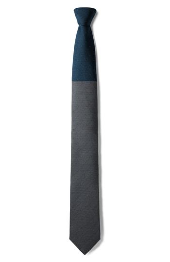 Men's Title Of Work Two-tone Silk Tie, Size - Blue