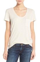 Women's Caslon Relaxed Slub Knit U-neck Tee, Size - Beige