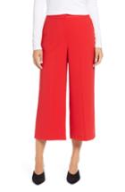 Women's Halogen Wide Leg Crop Pants (similar To 16w) - Red