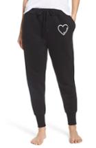 Women's Brunette Brunette Heart Jogger Pants /small - Black