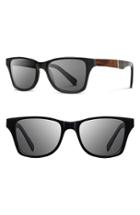Women's Shwood 'canby' 53mm Sunglasses - Black/ Elm Burl/ Grey