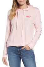 Women's Vineyard Vines Vintage Whale Slubbed Long Sleeve Hoodie Tee - Pink