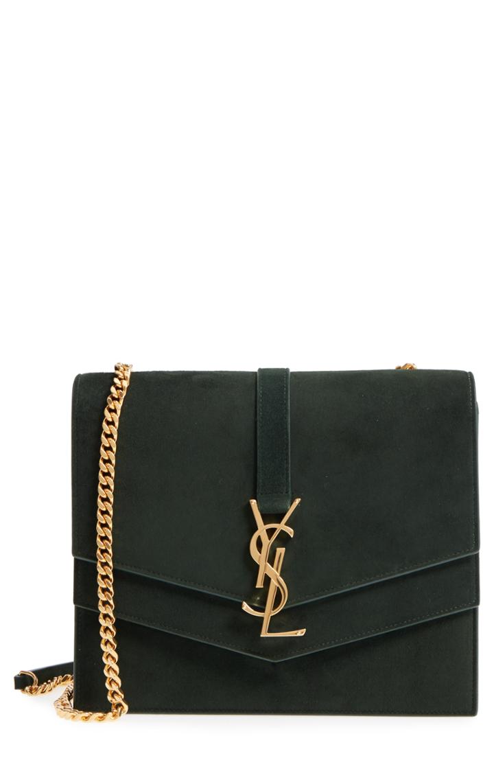 Saint Laurent Montaigne Suede Crossbody Bag -
