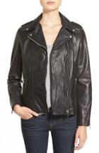 Women's Lamarque Terri Lambskin Leather Moto Jacket