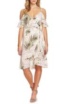 Women's Cece Cold Shoulder Soft Palm Dress - Ivory