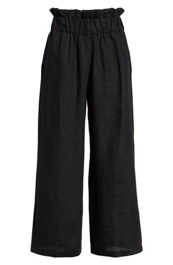 Women's Faithfull The Brand Varadero High Waist Linen Pants - Black