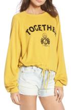 Women's Pam & Gela Together Drawstring Sweatshirt - Yellow