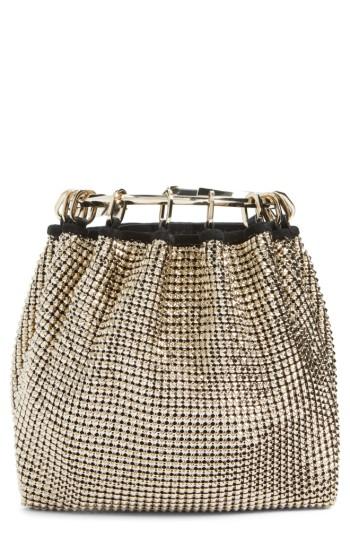 Valentino Garavani Ring Mesh Clutch - White
