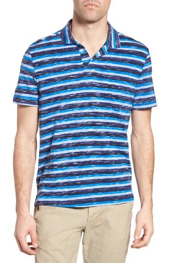 Men's Michael Bastian Stripe Print Jersey Polo