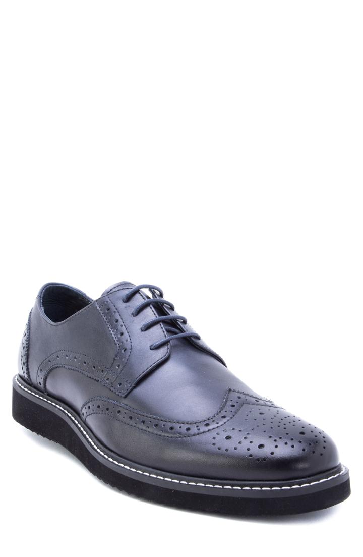 Men's Zanzara Siena Wingtip Derby .5 M - Blue