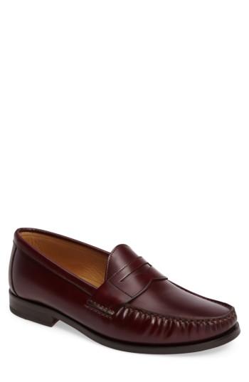 Men's Jack Erwin Charlie Penny Loafer .5 D - Burgundy
