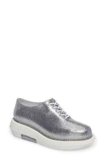 Women's Melissa Grunge Vitorino Water Resistant Oxford M - Metallic