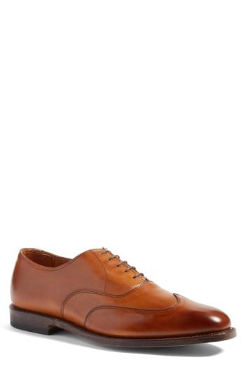Men's Allen Edmonds 'washington Square' Wingtip .5 B - Brown