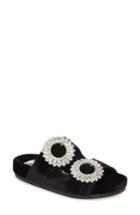 Women's Jeffrey Campbell Izaro Embellished Slide Sandal Us / 36eu - Metallic