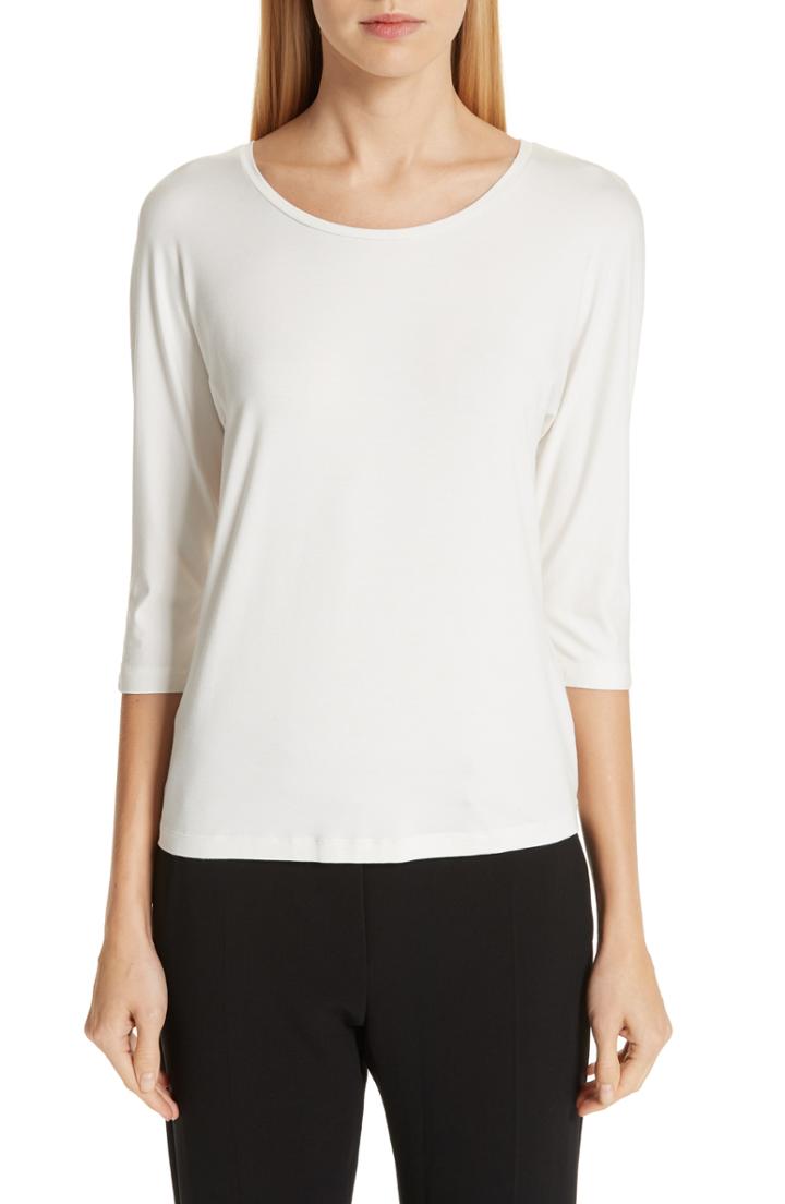 Women's Max Mara Circe Stretch Jersey Tee - Ivory