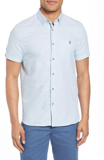 Men's Ted Baker London Slim Fit Sport Shirt - Green