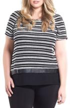 Women's Tart Nina Stripe Mixed Media Top