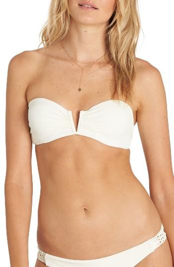 Women's Billabong It's About Bandeau Bikini Top - Ivory