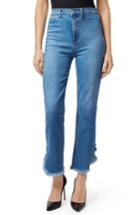 Women's J Brand Stovepipe Fringe Hem Straight Leg Jeans - Blue