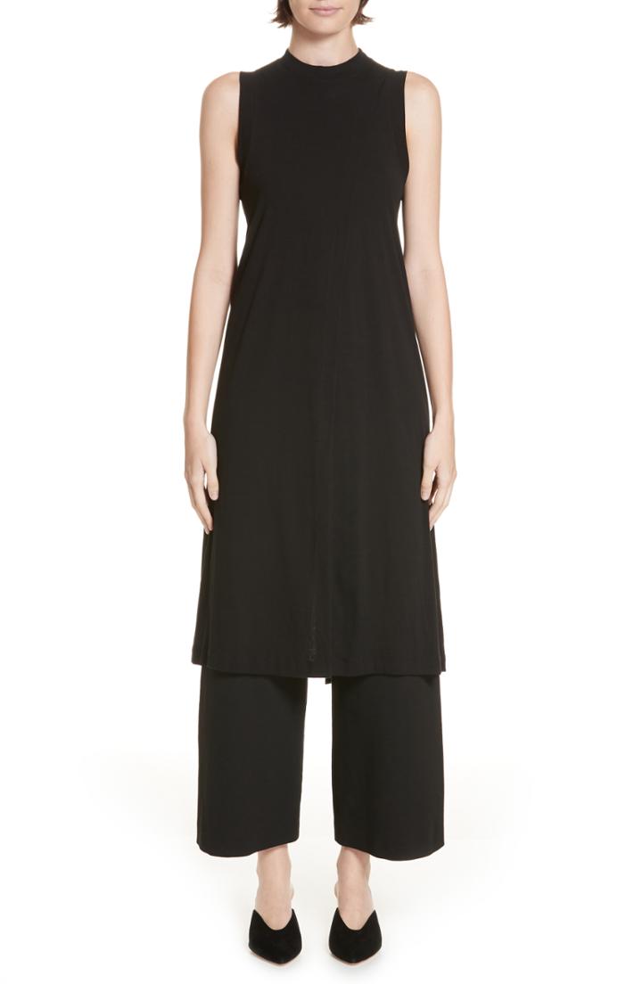 Women's Rosetta Getty Cutaway Tunic Top - Black
