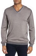 Men's Bugatchi Wool Blend Sweater - Beige