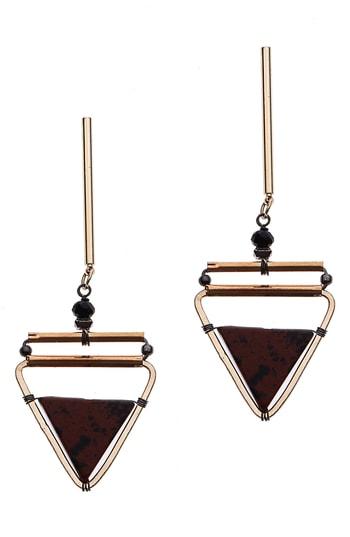 Women's Nakamol Design Stick Triangle Drop Earrings