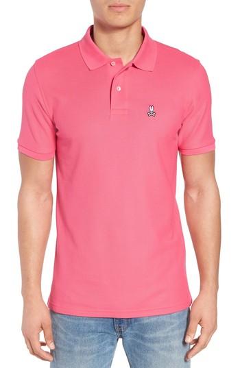 Men's Psycho Bunny Classic Pique Polo - Pink