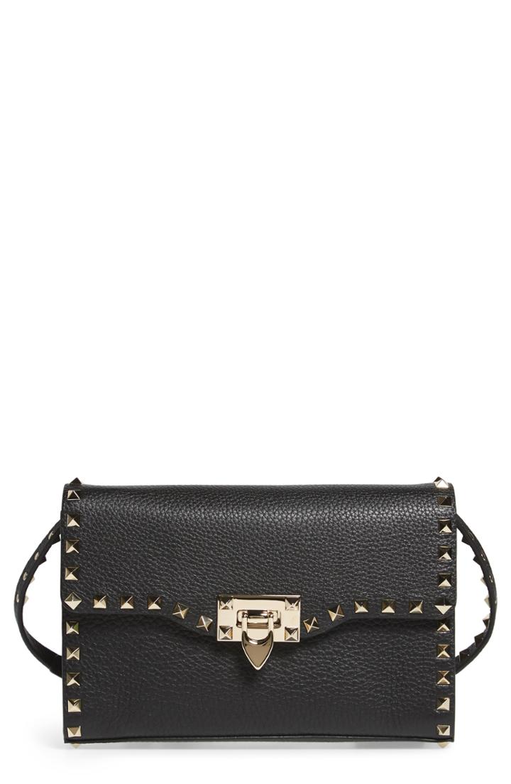 Valentino Garavani Medium Rockstud Leather Crossbody Bag -