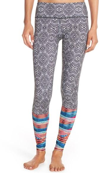 Women's Onzie Graphic Long Leggings, Size M/l - Black
