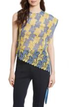 Women's Diane Von Furstenberg Asymmetric Lace Top - Blue