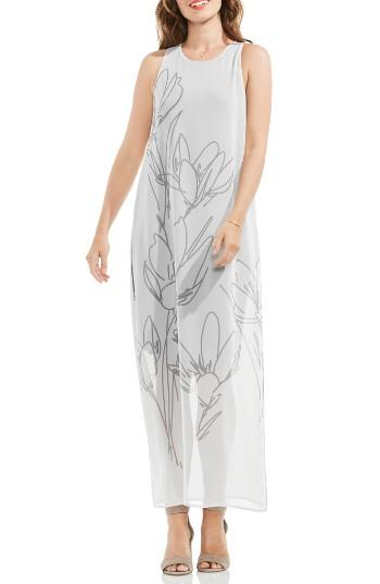 Women's Vince Camuto Fluent Cluster Maxi Dress - Grey