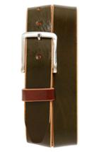 Men's Remo Tulliani 'oscar' Leather Belt - Green