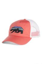 Women's Patagonia Fitz Roy Bear Trucker Hat - Red