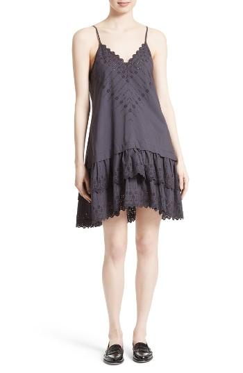 Women's La Vie Rebecca Taylor Alice Eyelet Slipdress - Black