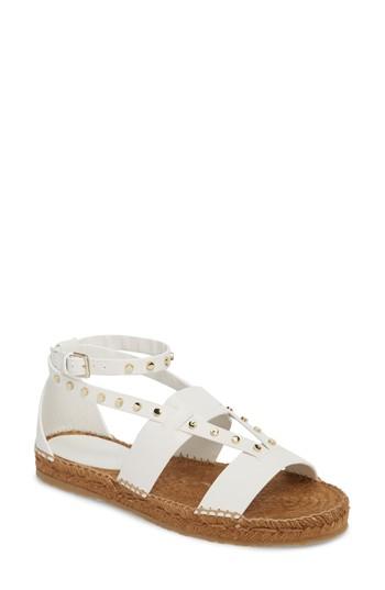 Women's Jimmy Choo Denise Studded Espadrille Sandal .5us / 34.5eu - White