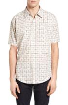 Men's Brixton Branson Print Woven Shirt - Ivory