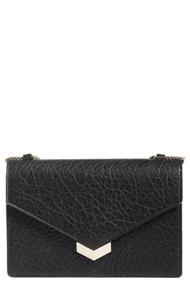 Jimmy Choo Leila Grainy Lambskin Leather Crossbody Bag -