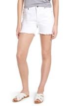 Women's Parker Smith Step Hem Frayed Denim Shorts - White