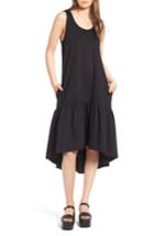 Women's Leith Flounce Midi Dress - Black