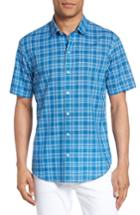 Men's Zachary Prell Kirchner Plaid Sport Shirt - Blue