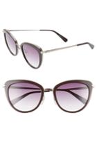 Women's Longchamp Roseau 54mm Cat Eye Sunglasses - Chocolate