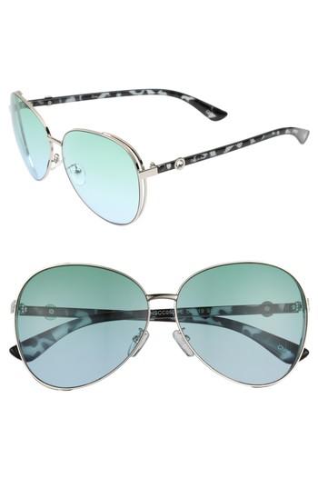 Women's Circus By Sam Edelman Satellite 51mm Aviator Sunglasses - Silver