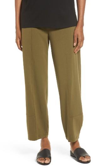 Women's Eileen Fisher Stretch Organic Cotton Lantern Pants, Size - Green
