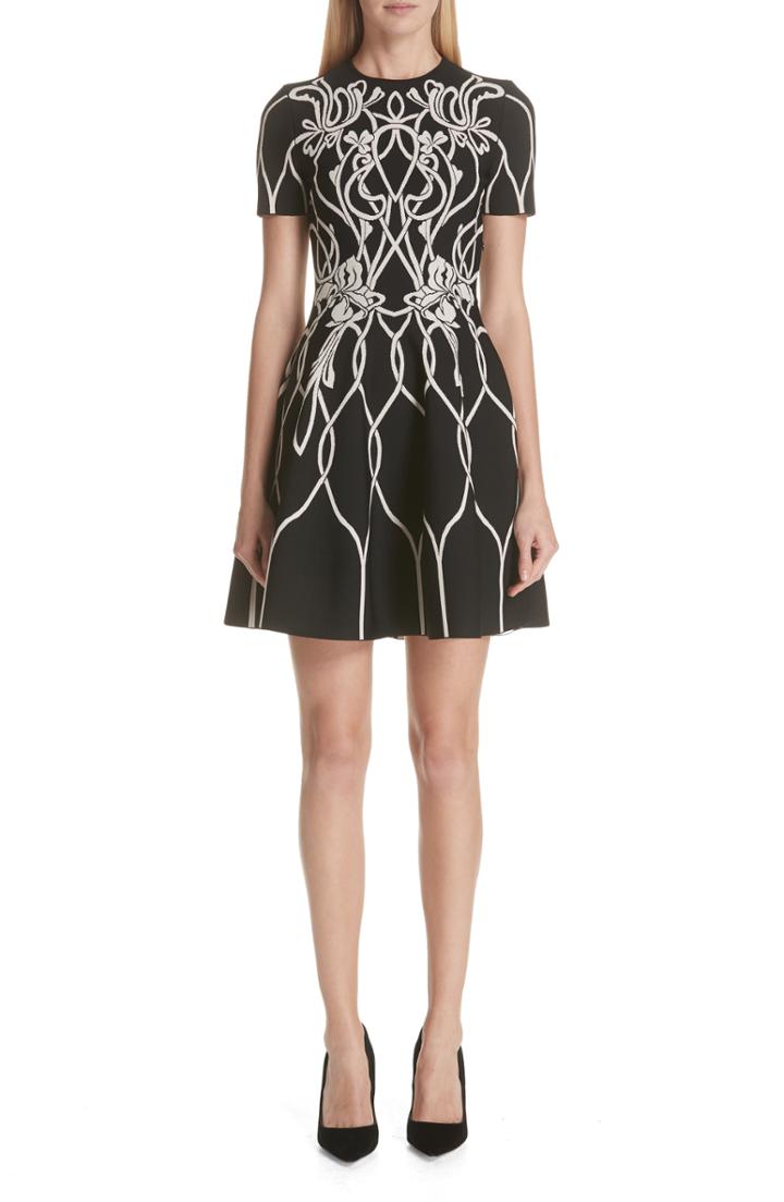 Women's Alexander Mcqueen Art Nouveau Jacquard Knit Dress