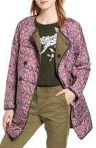 Women's J.crew Liberty Catesby Floral Reversible Puffer Jacket