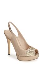 Women's Menbur 'arenales' Slingback Platform Pump Eu - Beige